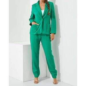 NEW RIVIR women's knit easy jogger set in green